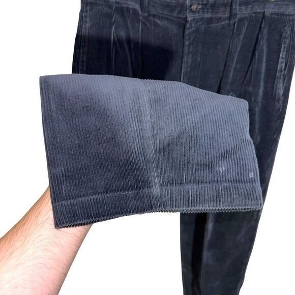 80s Polo Ralph Lauren Nautical Navy Polo Cords Size 32 - Picture 5 of 12